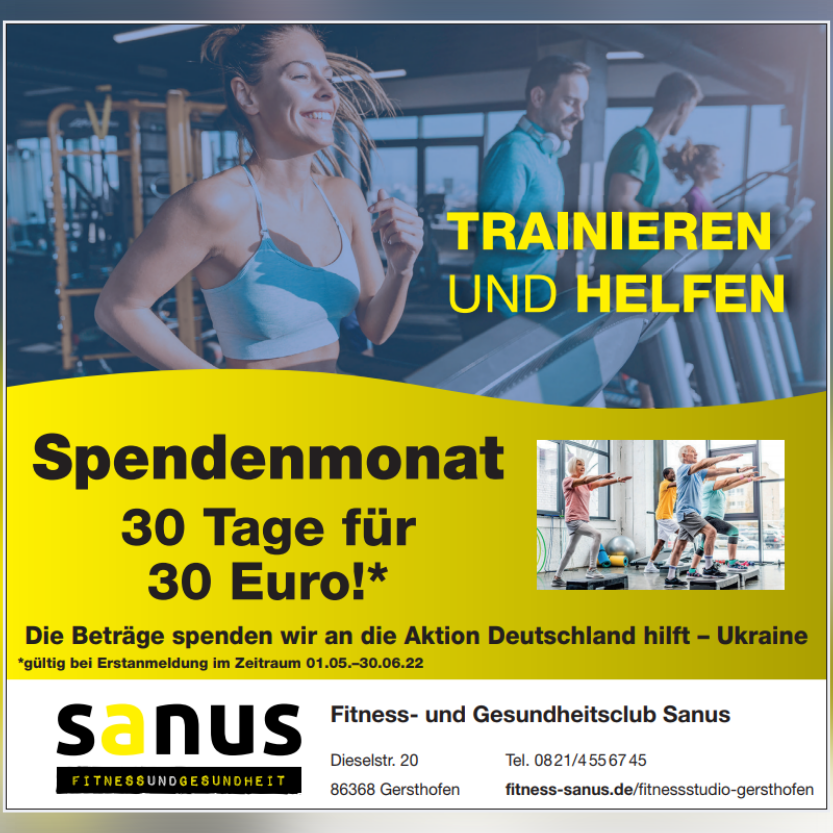 30 Tage für 30 Euro v2 fitnessstudio gersthofen